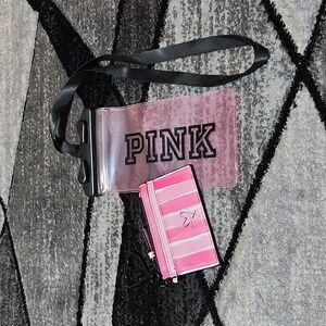 VICTORIA SECRET & PINK WATER RESISTANT PHONE POUCH LANYARD CARD HOLDER K…